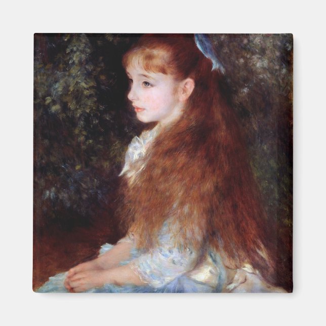 Imã Retrato de uma garota com fita azul, Renoir (Frente)
