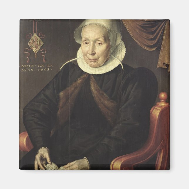 Imã Retrato de uma idosa, 1603 (Frente)