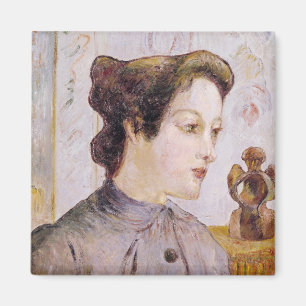 Imã Retrato de uma jovem mulher, 1886 de Paul Gauguin