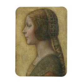 Ímã Retrato de uma jovem noiva por Leonardo da Vinci