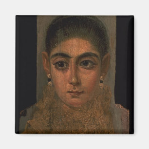 Imã Retrato de uma mulher que veste um ouro peitoral,