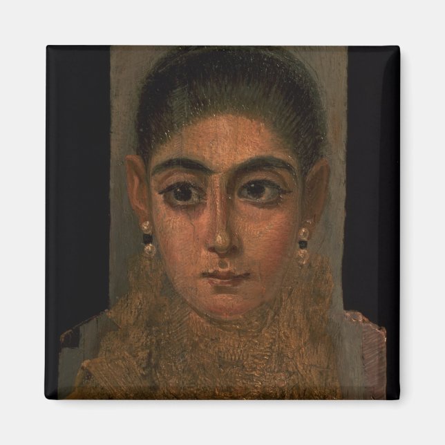 Imã Retrato de uma mulher vestindo um peitoral de ouro (Frente)