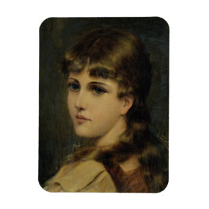 Ímã Retrato de uma rapariga (óleo no painel)