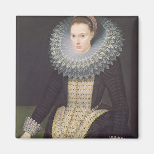 Imã Retrato de uma senhora, 1613 (óleo no painel)