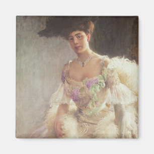 Imã Retrato de uma senhora no vestido de noite, 1903