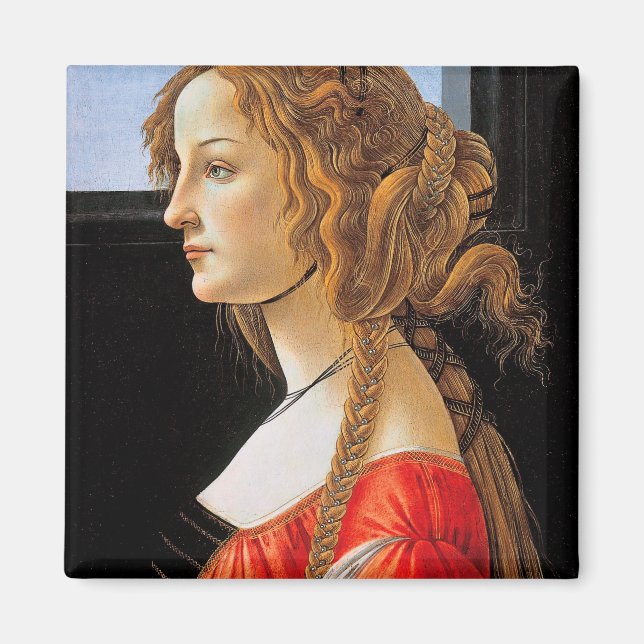 Imã Retrato de uma Senhora, Sandro Botticelli (Frente)