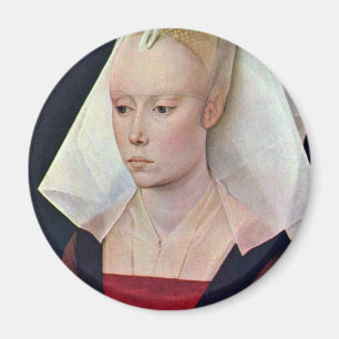 Imã Retrato de uma senhora Weyden Rogier Van Der