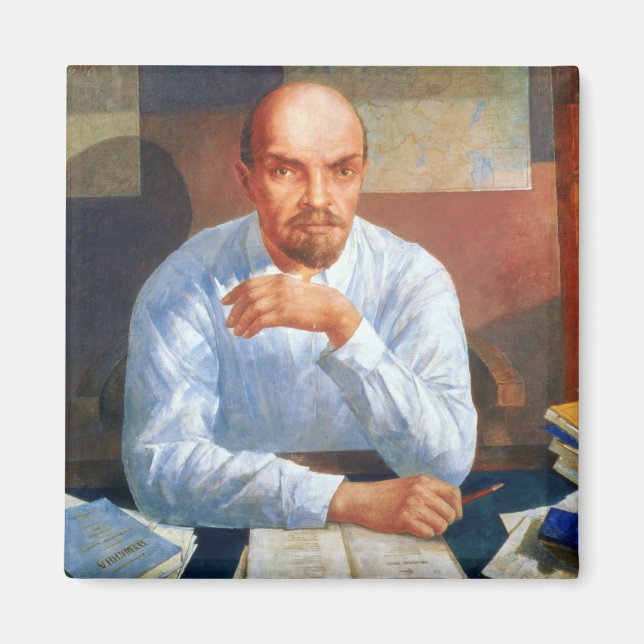 Imã Retrato de Vladimir Ilyich Lenin, 1934 (Frente)