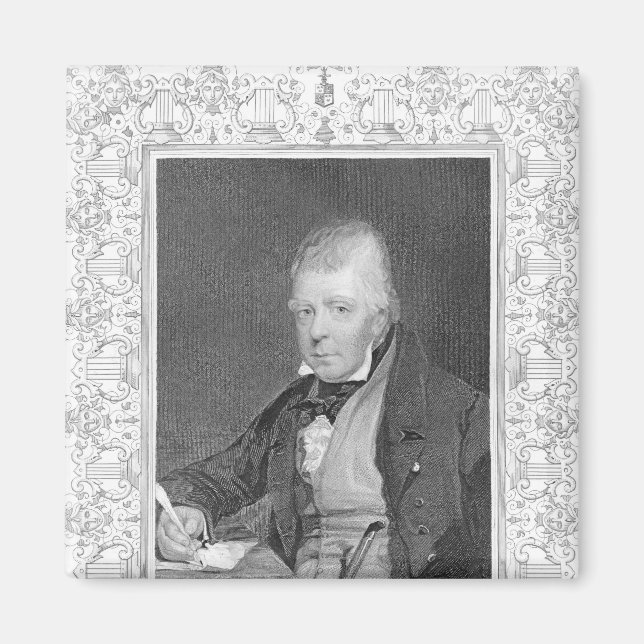 Imã Retrato de Walter Scott (Frente)