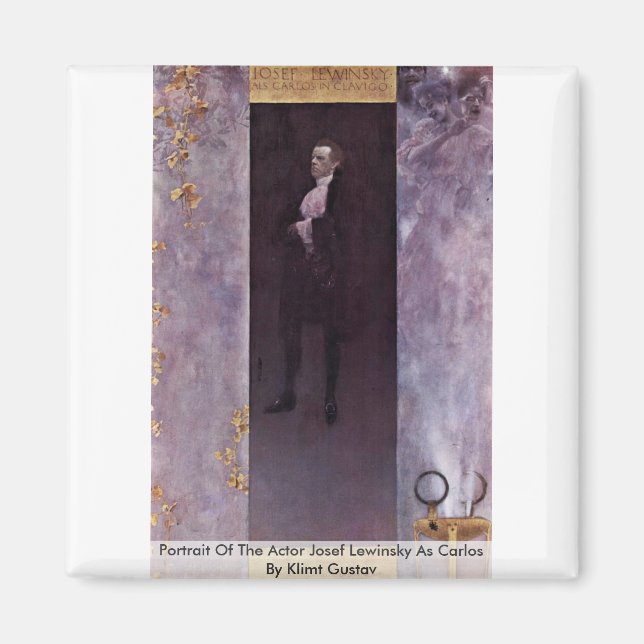 Imã Retrato Do Ator Josef Lewinsky Como Carlos (Frente)