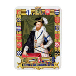 Ímã Retrato do conde de Robert Dudley (c.1532-88) de