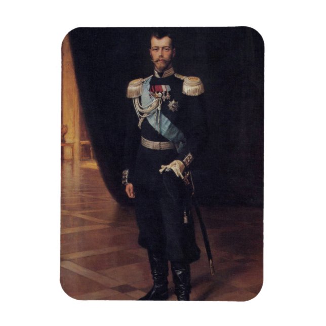 Ímã Retrato do czar Nicholas II (por Albert Edelsense) (Vertical)