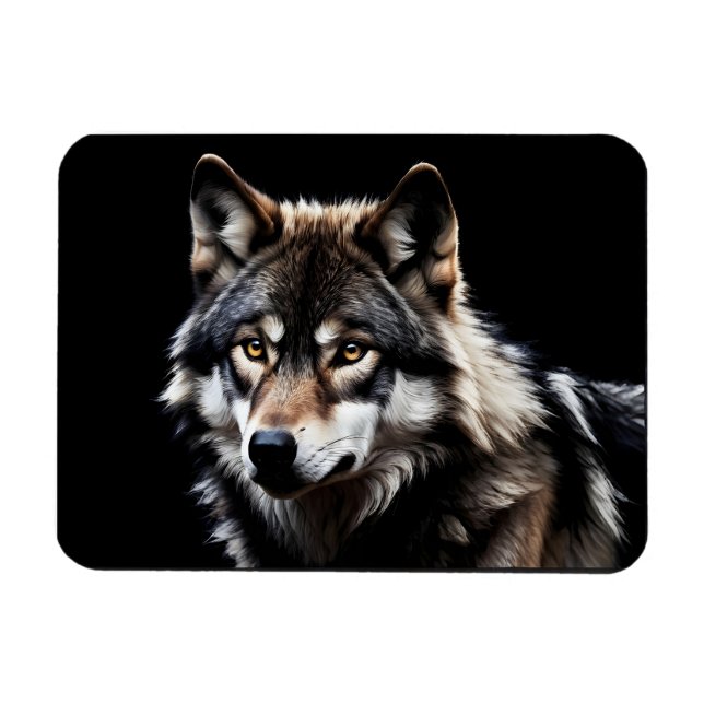 Ímã Retrato do lobo (Horizontal)