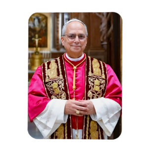 Ímã Retrato do Papa Leão XIV