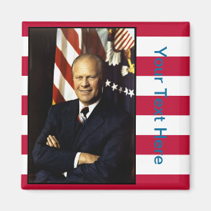 Imã Retrato do Presidente Gerald Ford