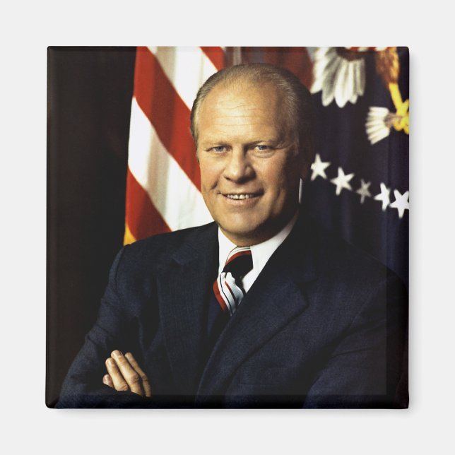 Imã Retrato do Presidente Gerald Ford (Frente)