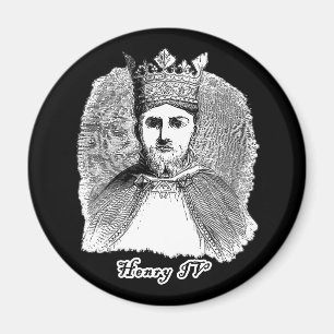 Imã Retrato do rei Henry IV no camiseta e nos