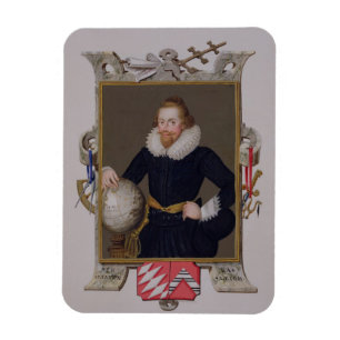 Ímã Retrato do senhor Walter Raleigh (c.1552-1618) de