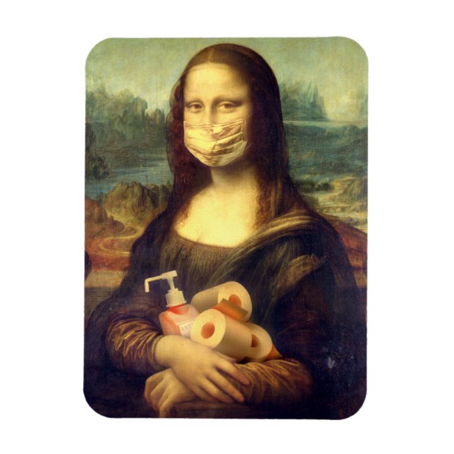 Ímã Retrato do vírus Corona (Vertical)