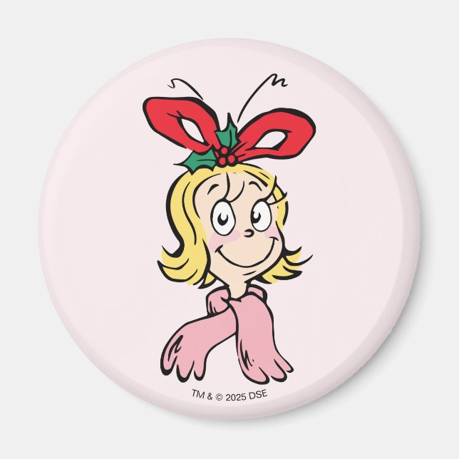 Imã Retrato Doce Cindy Lou Quem (Frente)