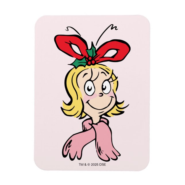 Ímã Retrato Doce Cindy Lou Quem (Vertical)