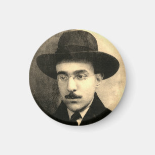 Imã Retrato e Assinatura de Fernando Pessoa