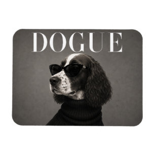 Ímã Retrato Editorial de Cachorro English Springer Spa