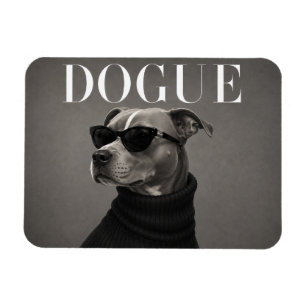Ímã Retrato Editorial de Cão Staffordshire Bull Terrie
