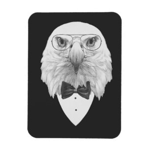 Ímã Retrato elegante de Eagle