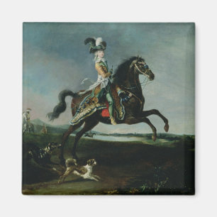 Imã Retrato equestre de Marie-Antoinette