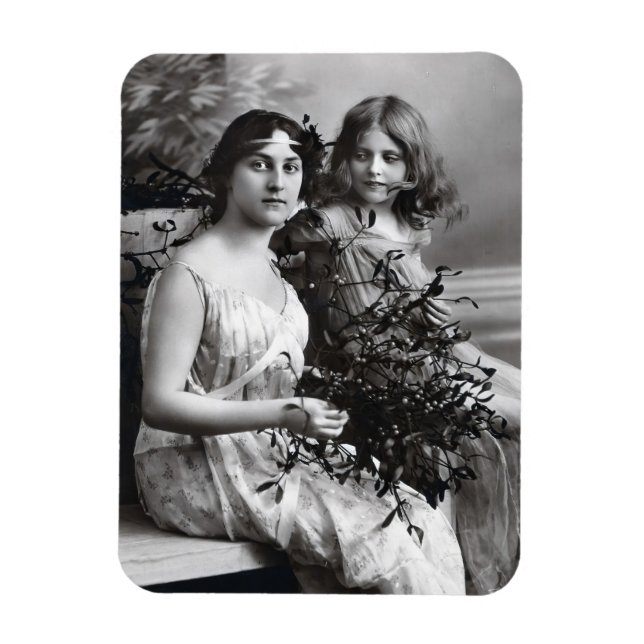 Ímã Retrato eterno de Mãe e Filha (Vertical)