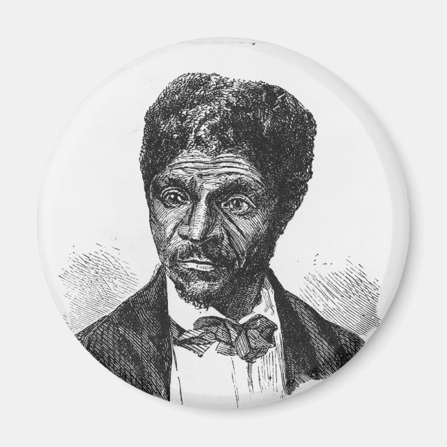 Imã Retrato gravado de Afro-Americano Dred Scott (Frente)