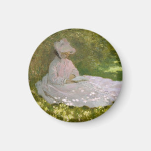Imã Retrato impressionista de primavera, Claude Monet