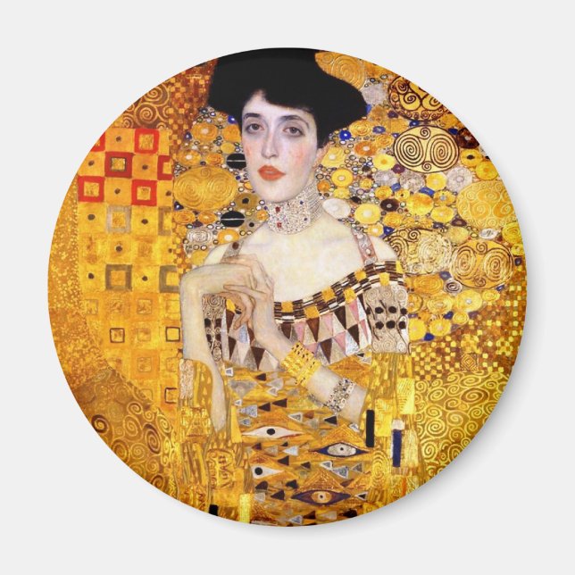 Imã Retrato Klimt de Adele Bloch-Bauer I Magnet (Frente)