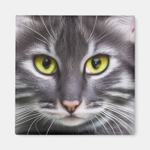 Imã Retrato maravilhoso de gato