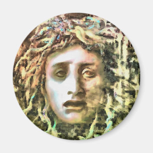 Imã Retrato Medusa de um Gorgão