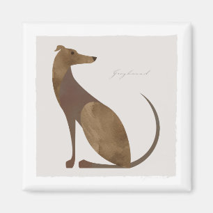 Imã Retrato moderno de Greyhound