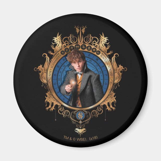 IMÃ RETRATO NEWT SCAMANDER™ (Frente)