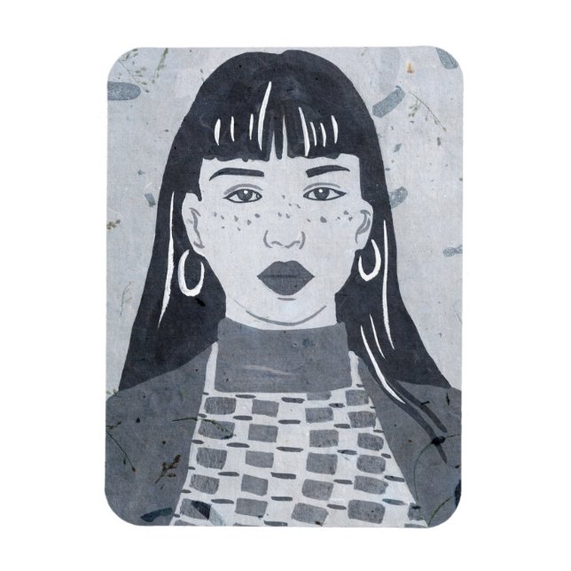 Ímã Retrato Noturno (Vertical)