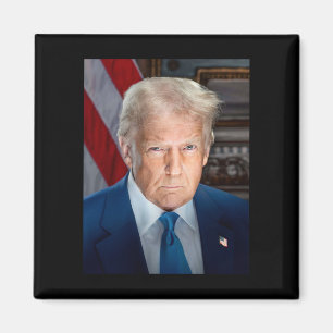 Imã Retrato Oficial da Casa Branca Donald J Trump 2025