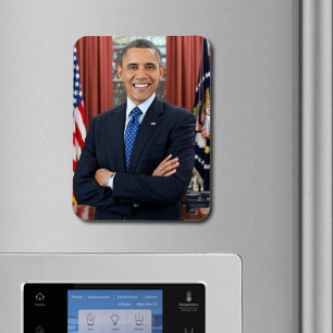 Ímã Retrato Oficial do segundo do Presidente Barack Ob