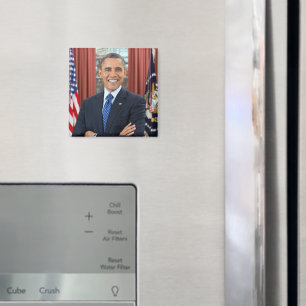 Imã Retrato Oficial do segundo do Presidente Barack Ob