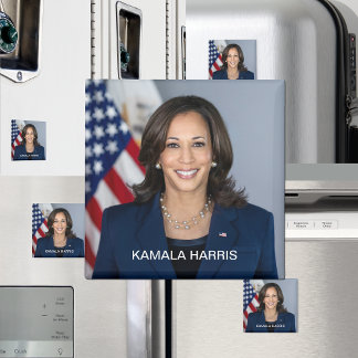 Imã Retrato Oficial do Vice-Presidente Kamala Harris
