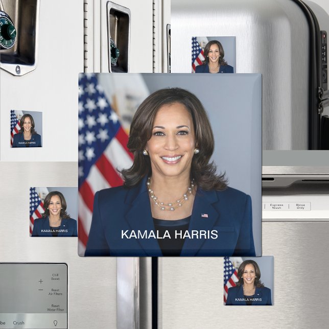 Imã Retrato Oficial do Vice-Presidente Kamala Harris (Vice President Kamala Harris Official Portrait Magnet)