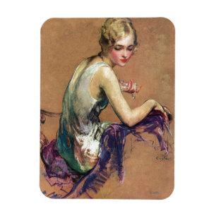 Ímã Retrato Pastel