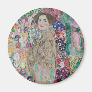 Imã Retrato Póstumo de Ria Munk por Gustav Klimt