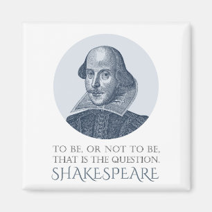 Imã Retrato Shakespeare para ser ou não ser citado