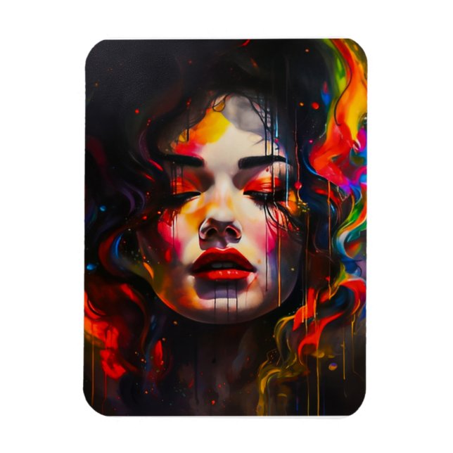 Ímã Retrato Surreal Negrito (Vertical)