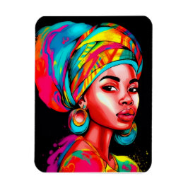 Ímã Retrato Vibrante com Folheto Colorido