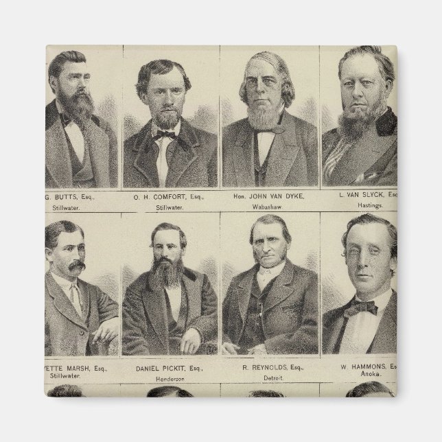 Imã Retratos dos advogados, Minnesota (Frente)